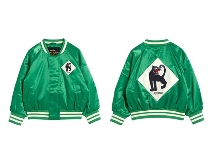 [mini rodini]Panther baseball jacket-Green