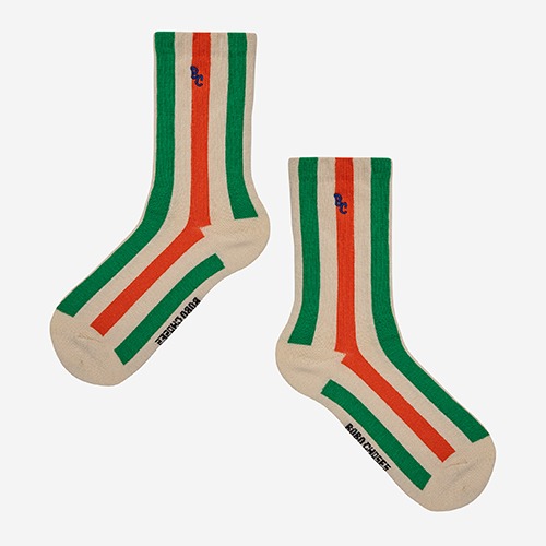 [bobochoses] Vertical Stripes long socks