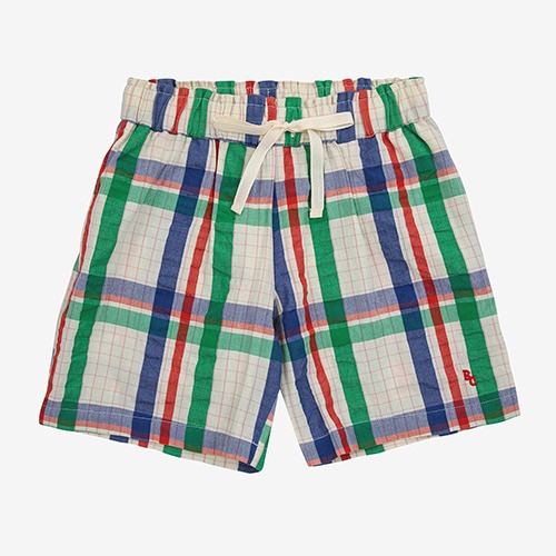 [bobochoses] Madras Checks woven bermuda shorts