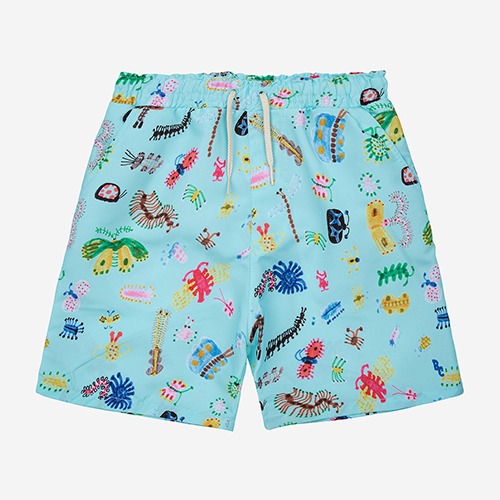 [bobochoses] Funny Insects all over swim bermuda shorts