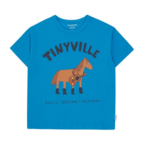 [tinycottons] FESTIVAL TEE - blue