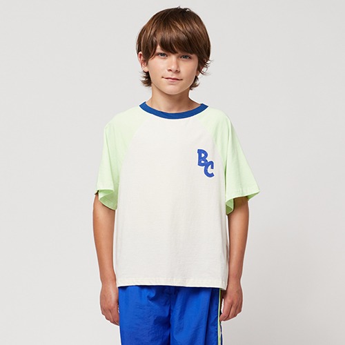 [bobochoses] BC Color Block raglan sleeves T-shirt