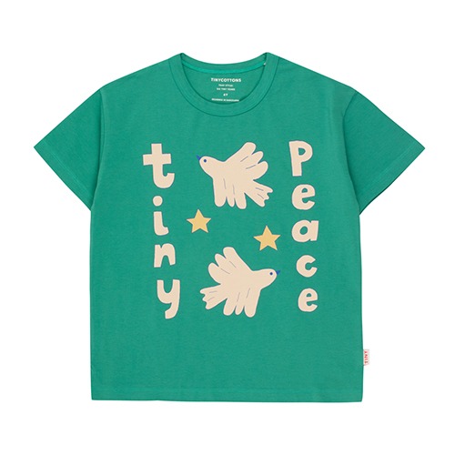 [tinycottons] TINY PEACE TEE - emerald