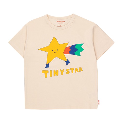 [tinycottons] TINY STAR TEE - light cream