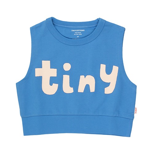 [tinycottons] TINY SLEEVELESS SWEATSHIRT - azure